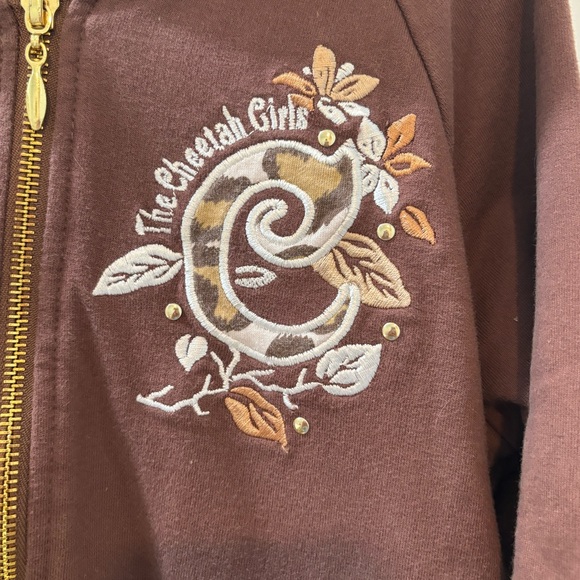 Cheetah Girls Zip Up Sweater Vintage Y2K Size Large - Picture 2 of 4
